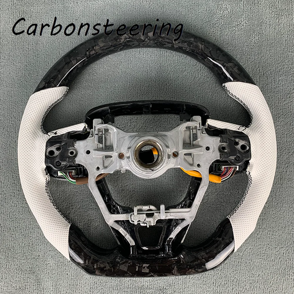 Cars accessories for Toyota Custom Forged carbon fiber steering wheel for Corolla Harrier RAV4 Highlander Camry Avalon 2018-now