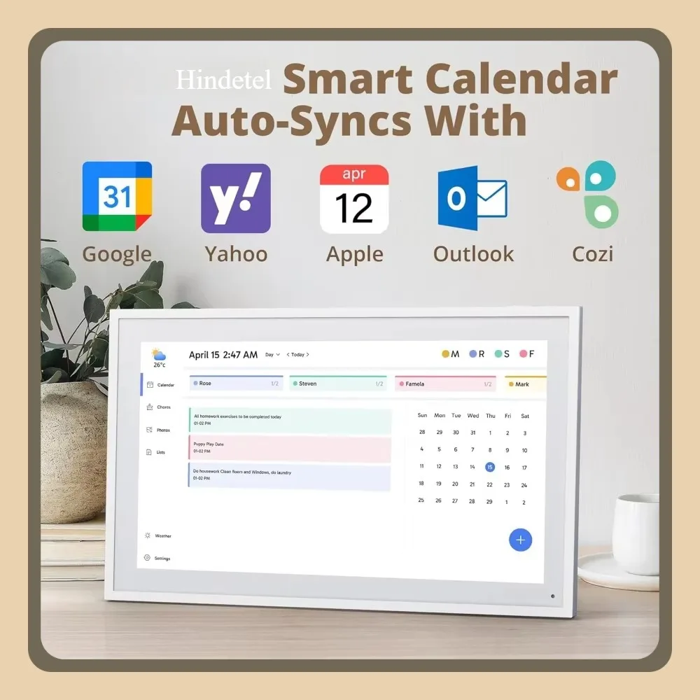 10 inch digital frame Calendar & Chore Chart Electronic Calendar Overseas Edition