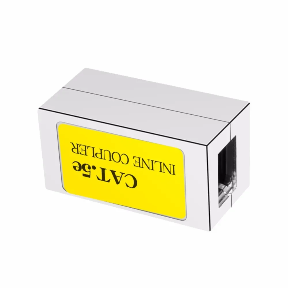 CNCOB Cat 5e RJ45 Coupler Cat5e Network Cable Straight Ethernet LAN Extension Connector Adapter 10PCS