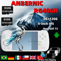 ANBERNIC RG406H Retro Handheld Game Console RG 406H Video Game Consoles Android 13 4 Inch IPS Screen PSP PS2 8G+128G Gifts