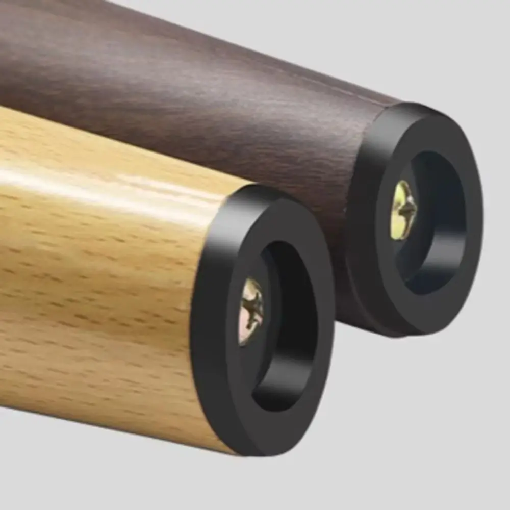 4-個の木目調家具脚滑り止めデザインモダンな短い家具の足斜めストレート傾斜スタイルのキャビネット脚