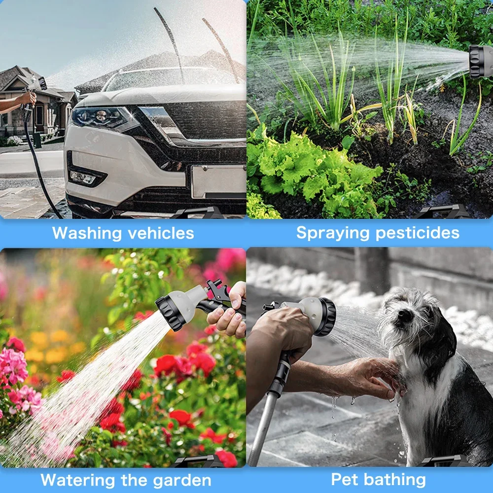 20M Mini Wireless Cordless Water Pump Durable Agricultural Irrigation Car Wash Spraying Home Vegetable Garden Battery Supplies