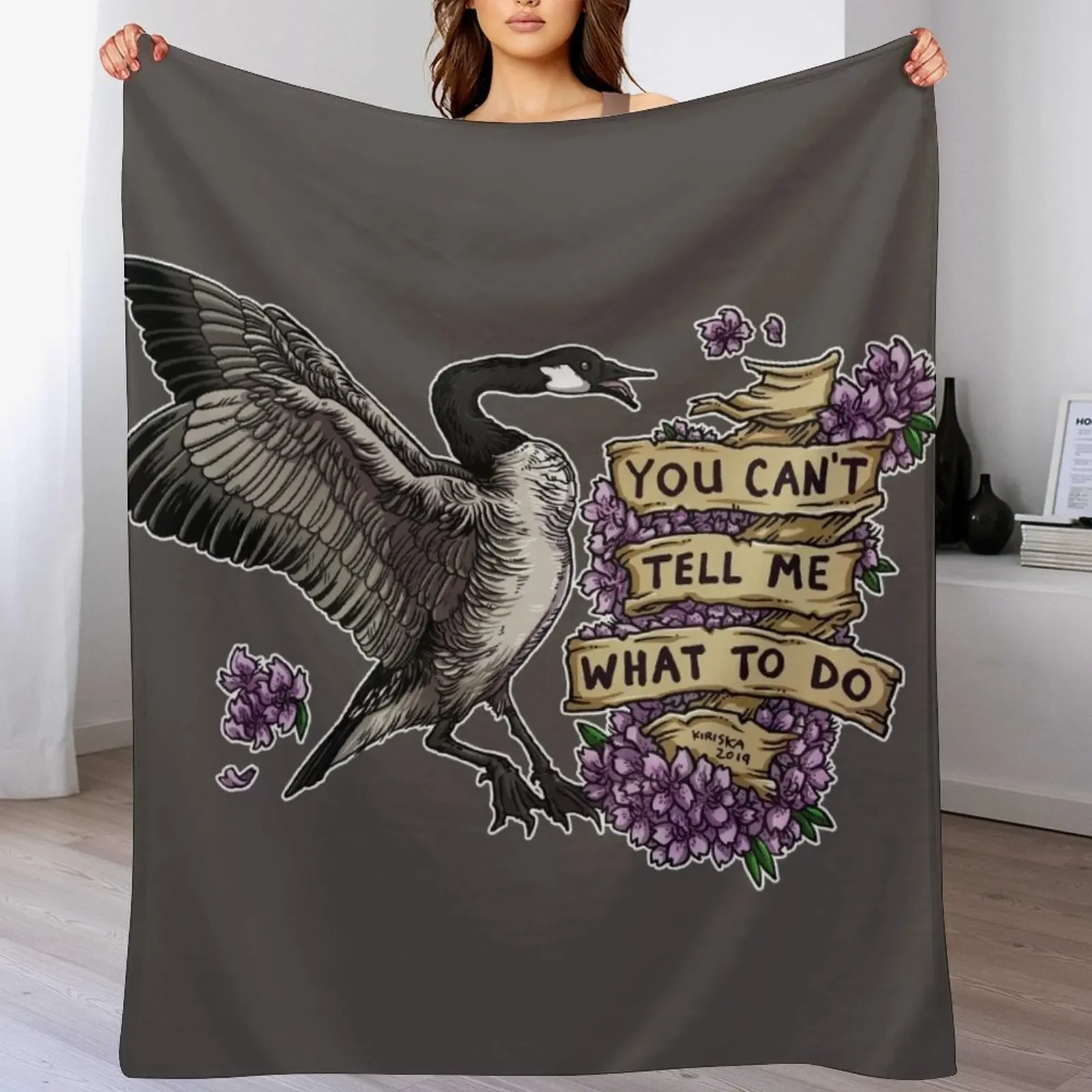 You Can't Tell Me What To Do Throw Blanket Shaggy Furry Soft Blanket for Bedroom Living Room