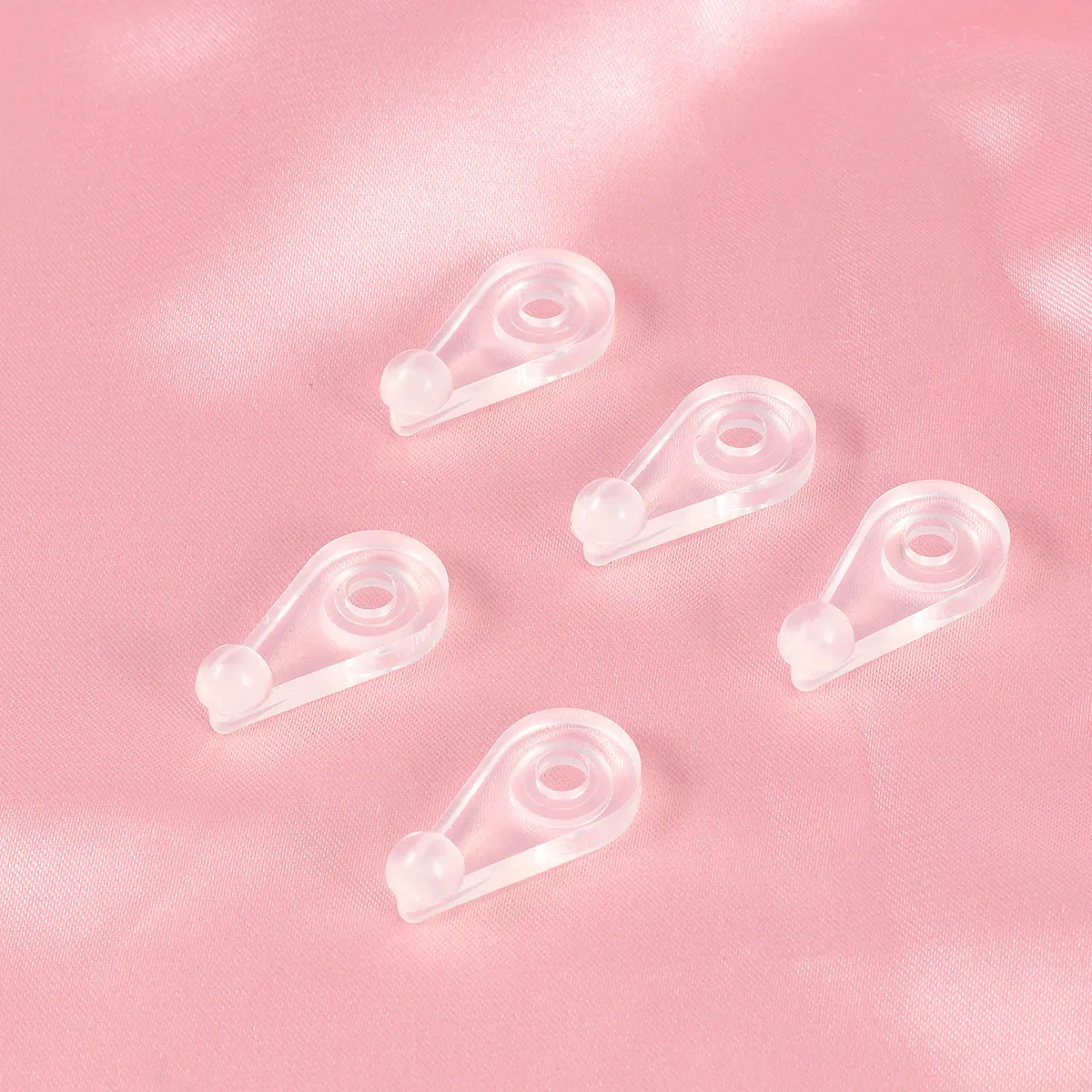 100Pcs Glass Mirror Clips Plastic Transparent Fixing Clips for Wardrobe Cabinets Bookcase Glass Panels Mirror Mounting Holder