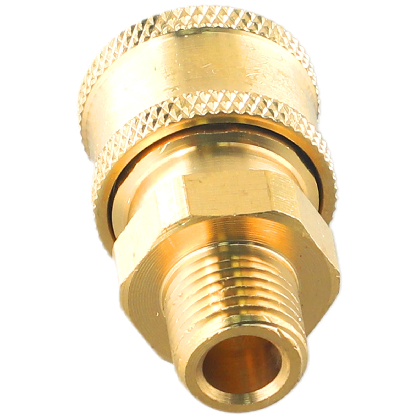 Quick Connect Pressure Washer Accessories Adapter Brass Equipment Joint Replacement Tough 5000 PSI M22 To 1/4 Male