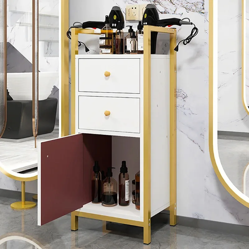 Chariot auxiliaire de luxe léger pour salon de beauté, meubles de salon modernes, meubles simples avec roues, armoire de rangement multicouche A