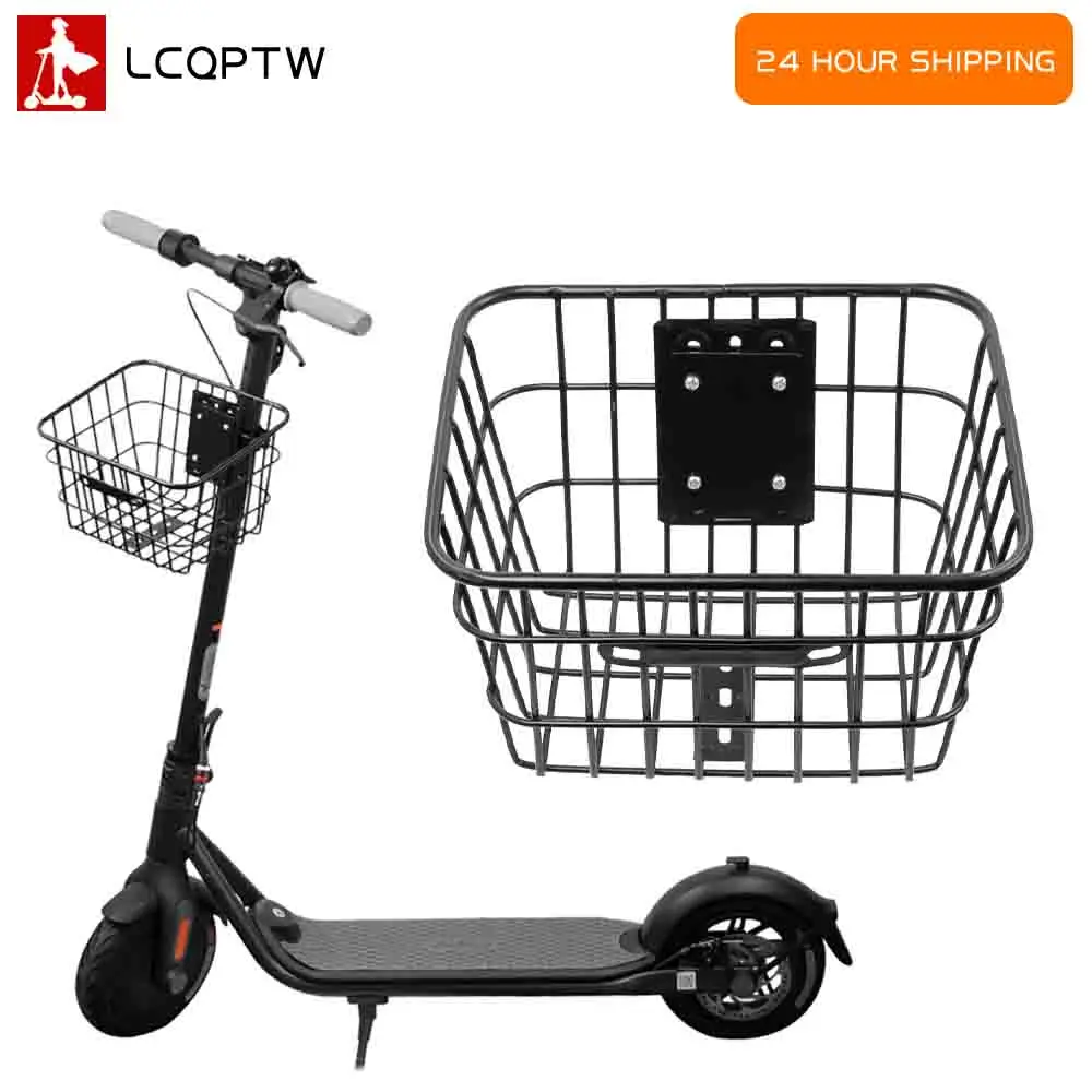 

Stainless Head Handle Basket Carryings Storage for Xiaomi M365 Pro for Ninebot Max G30 F20 F30 Electric Scooter Hanging Baskets