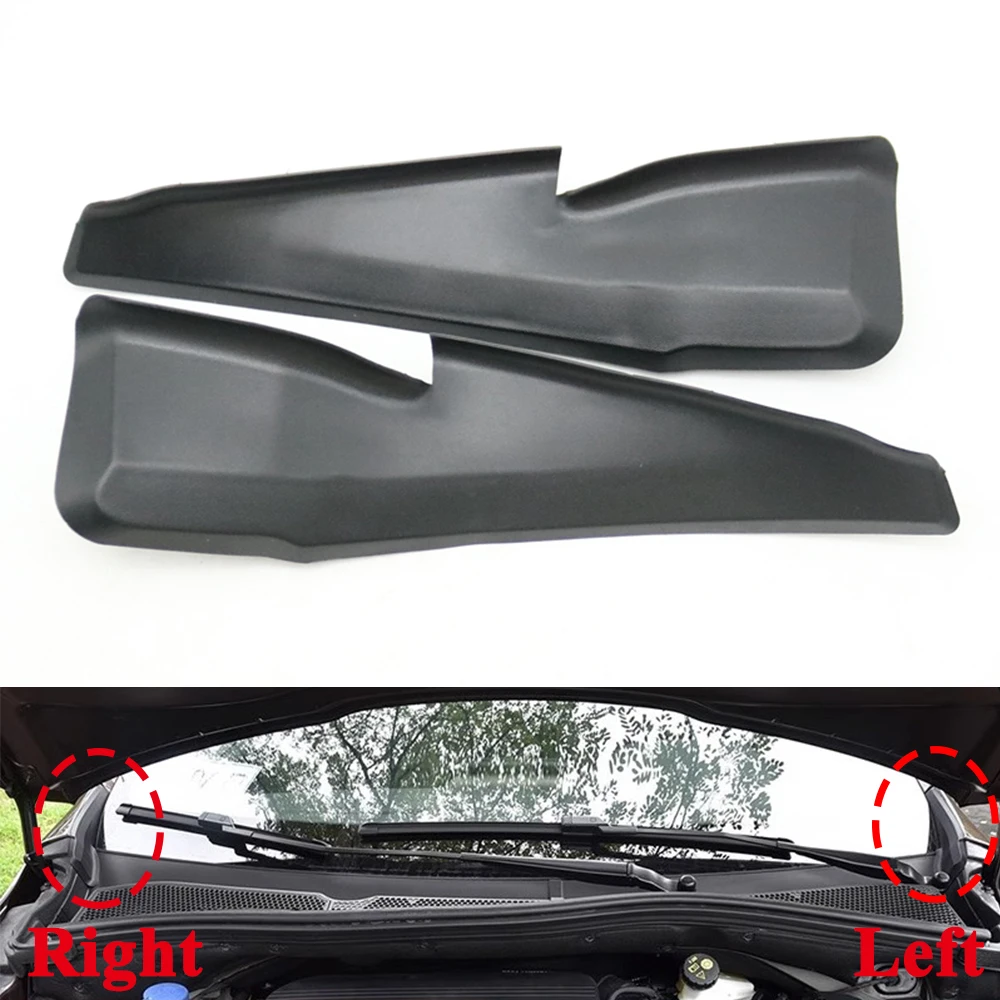 

For Peugeot 2008 Front Windshield Wiper Side Cowl Extension Cover Trim Rain Drian Plate Water Deflector Sealing Block