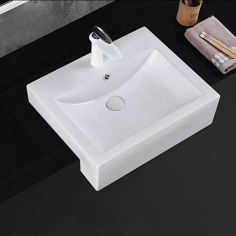 

Керамический умывальник Premium Hotel, полувстроенный умывальник