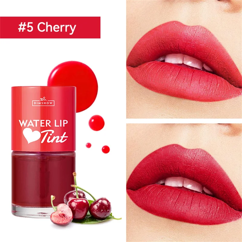 Lápiz labial hidratante al agua, tinte labial antidecoloración, brillo de labios mate duradero, taza antiadherente, lápiz labial y rubor, maquillaje cosmético 2 en 1