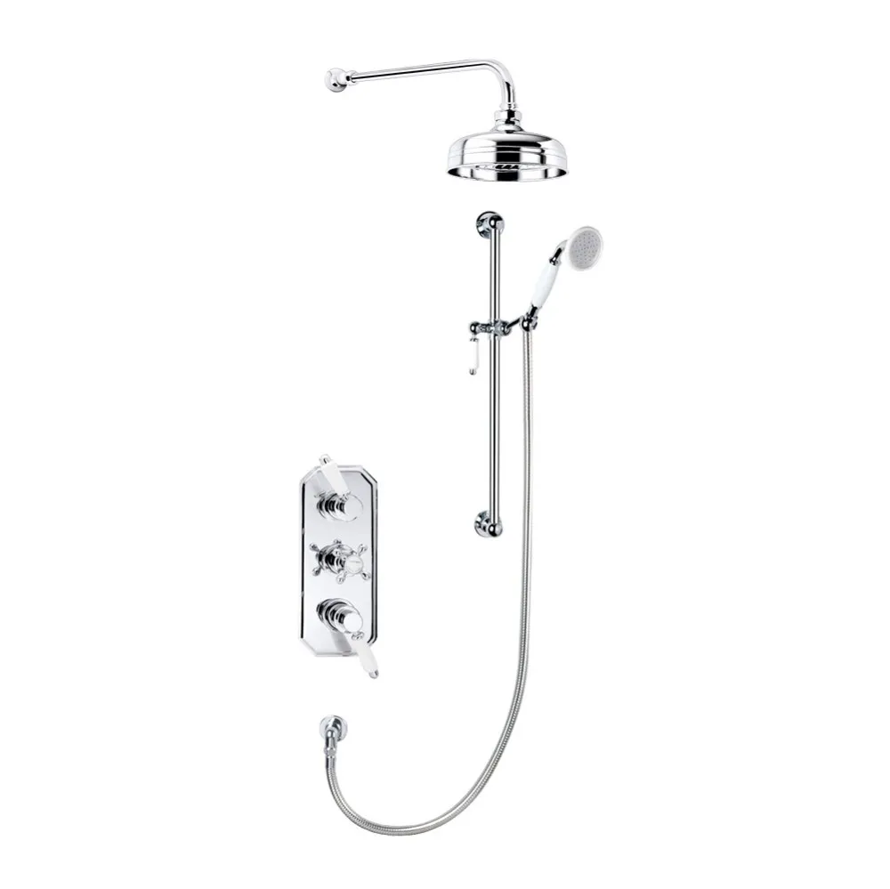 

OEM TMV2 3 UPC 5 Years Warranty Brass UK Style Wall Valve WRAS Thermostatic Brass Concealed Shower Mixer