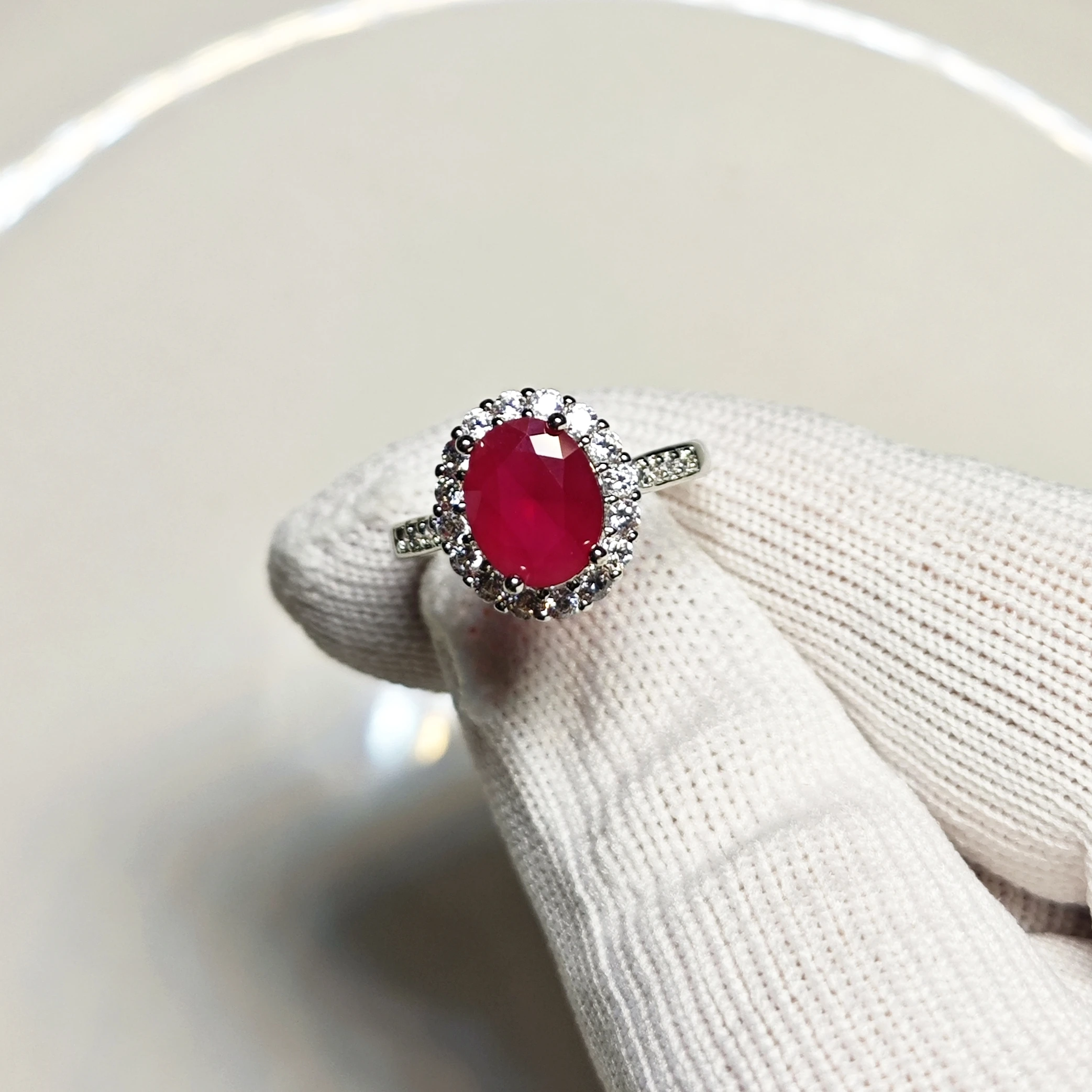 Extravagant Natural Ruby Ring Adjustable Female Ring Jewelry for Women Gift Wholesale High Quality Vintage Fine