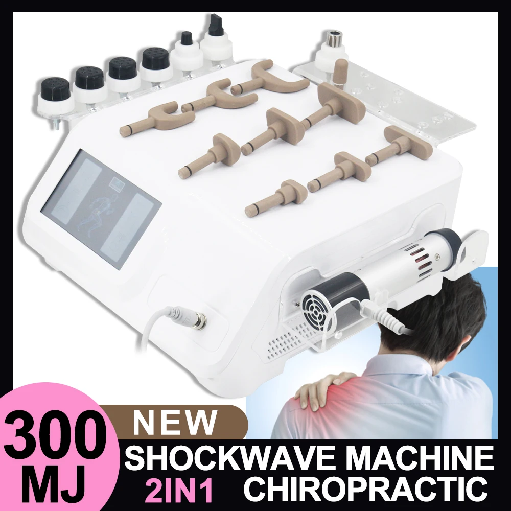 

2in1 Shockwave Therapy Machine For Erectile Dysfunction Professional Physical New Body Massager Shock Wave Device