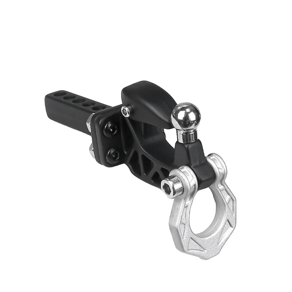 알루미늄 합금 트레일러 히치 견인 후크 1/10 1/8 크롤러 TRX4 SCX10 KM 탱크 300 RC 자동차 액세서리