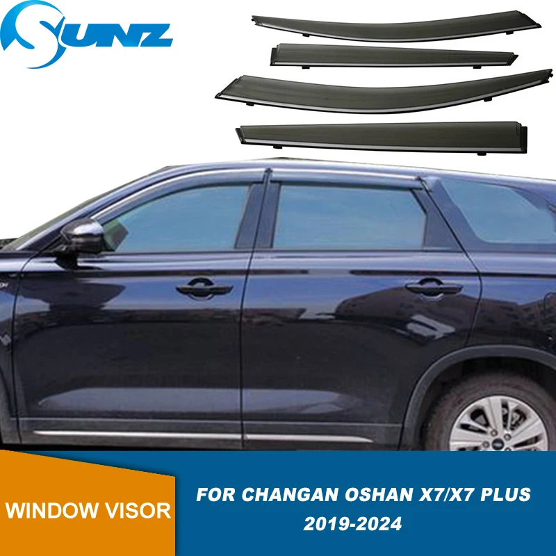 

Car Window Visor Sun Rain Deflectors For Changan Oshan X7/X7 Plus 2019 2020 2021 2022 2023 2024 2025 Auto Side Window Deflector