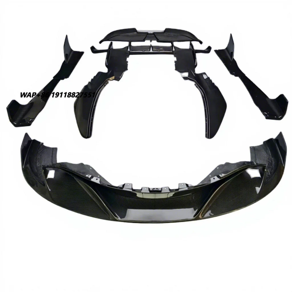 NEW Dry Carbon Fiber RYFT Style Body Kit for McLaren 720s Convertible Coupe Front Bumper Diffuser Rear Spoiler Fender Tail Wing