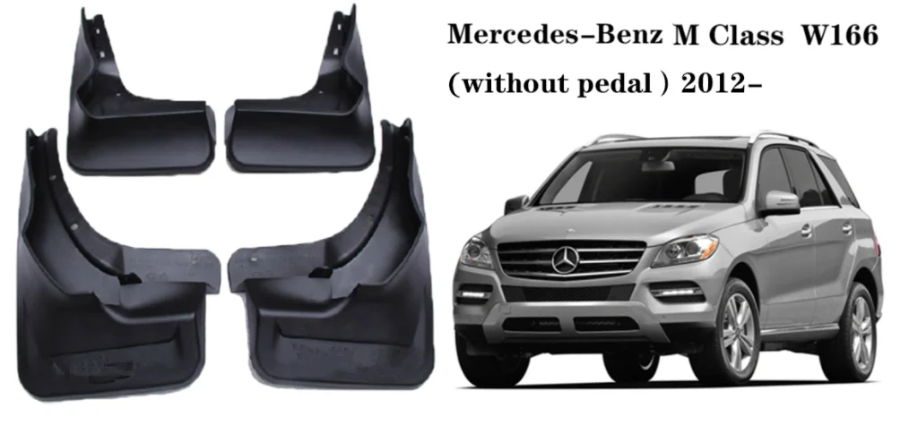 Car Mudguards Mudflaps For Mercedes Benz ML M-Class W166 ML300 320 350 400 2012-2017 Mud flaps Splash Guards Mud fenders Styline