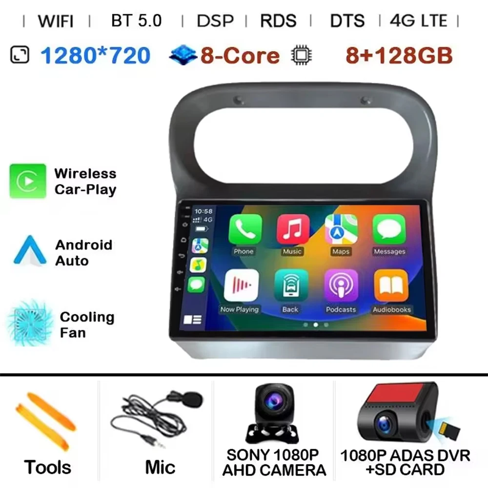 Android 15 Carplay Stereo voor Renault Twingo 2005 - 2013 Carplay Auto Scherm Autoradio Intelligent Systeem GPS Navigatie GPS RDS