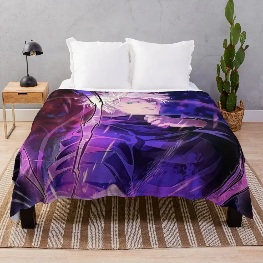 

Gojo Satorou Throw Blanket Multi Use Warm Blanket for Living Room Bedroom