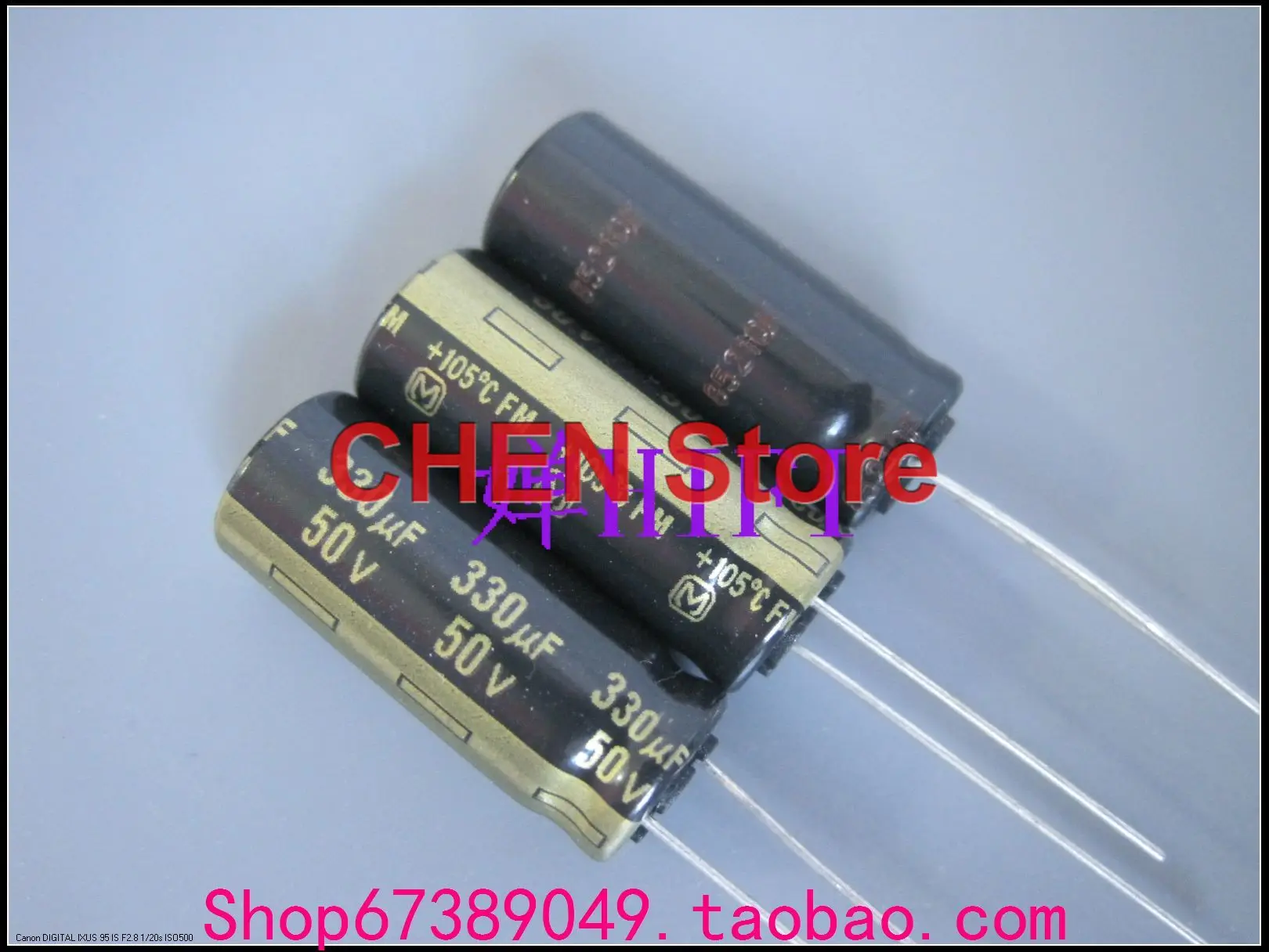 20PCS matsushita capacitor FM Series 50V330UF 10X20MM ultra low internal resistance Electrolytic Capacitor 330uf 50v