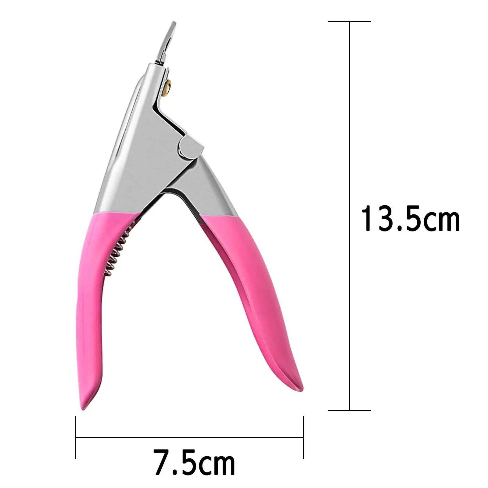 Coupe-ongles en acier inoxydable, 1 pièce, en acrylique, ciseaux à ongles, pince à cuticules, outils de coupe pour le soin des ongles