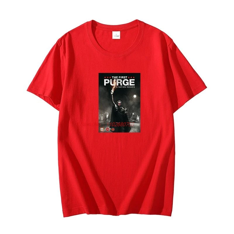 Cool The First Purge Movie Poster Unisex Tshirt Ideal Gift graphic t shirts Tee Top short sleeve t-shirts oversized t shirt