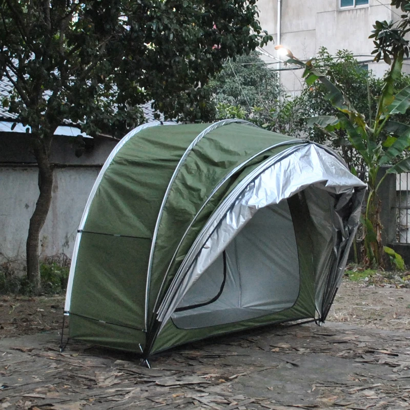 دراجة نارية 1 قاعة 1 غرفة تخزين القواقع نفق خيمة في الهواء الطلق التخييم السياحية المحمولة دائم السفر ظلة مقاوم للماء #4