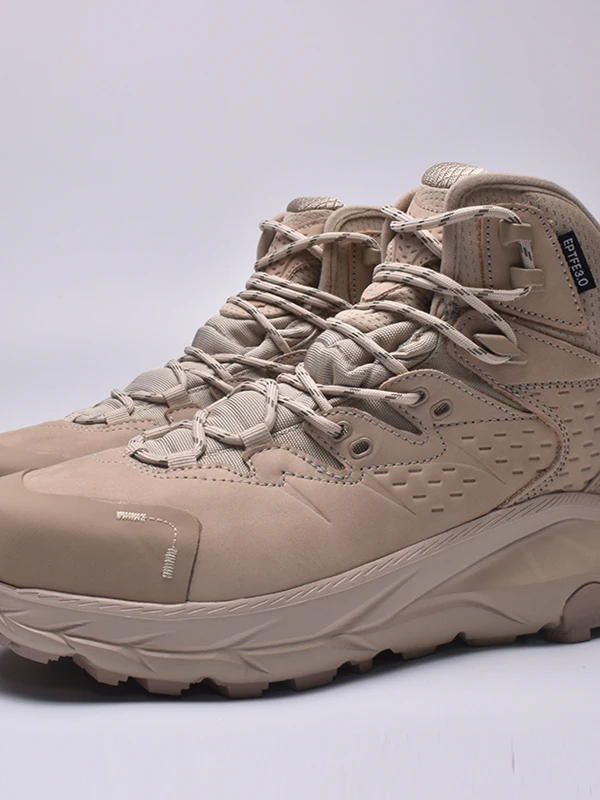 High-End Cowhide High-Top Men's oes Waterproof Outdoor Lightweight Anti-slip Hiking Mountain Climbing oes Ro Music