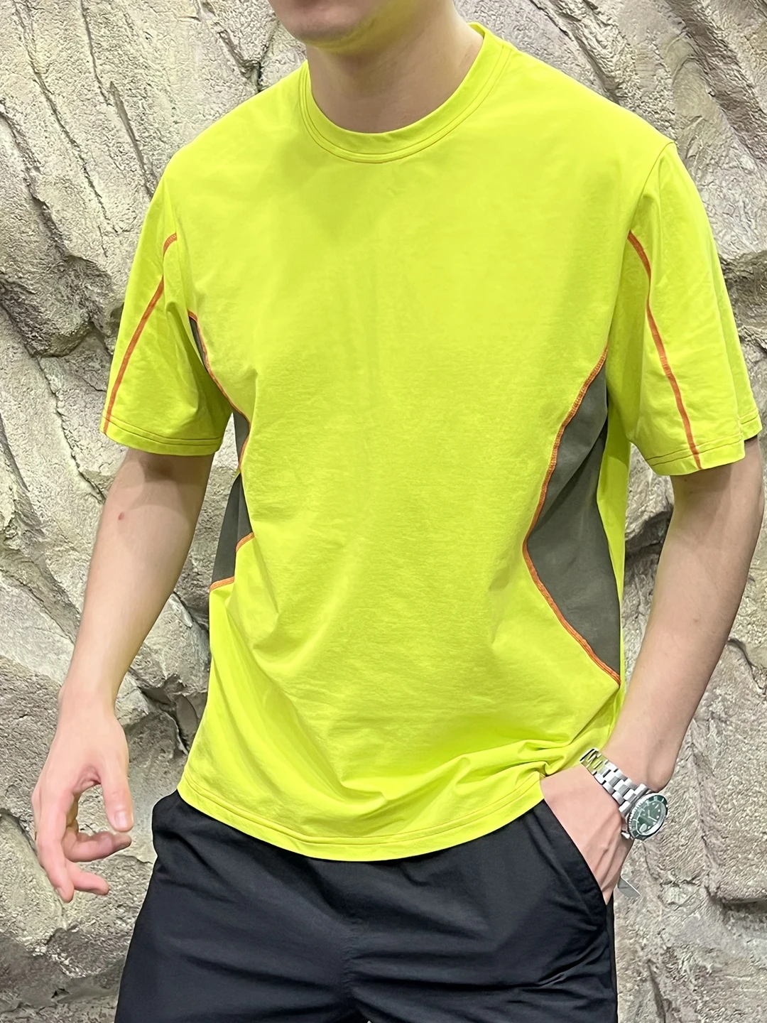 تي شيرت Outdoor Mountain Series Qui Dry ort Sve تي شيرت ثلاثي الأبعاد بتقنية Sorona تصميم صيفي للزوجين فضفاض مناسب مستدير Ne