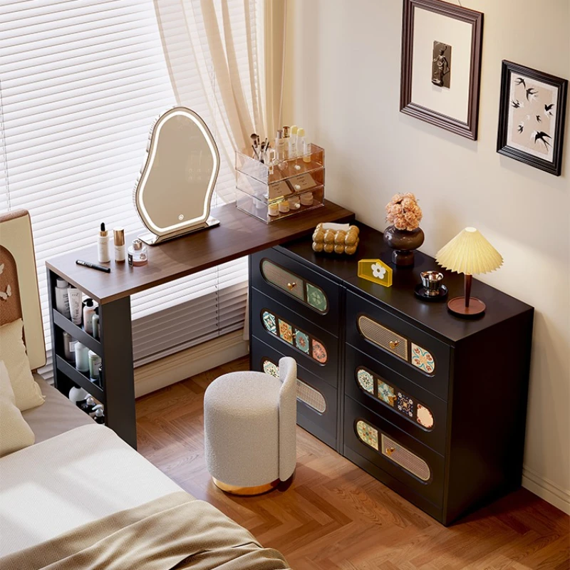 

Living Room Makeup Dressing Table Chair Drawers Storage Modern Shelf Vanity Table Bedside Wood Comoda Pra Quarto Home Furniture