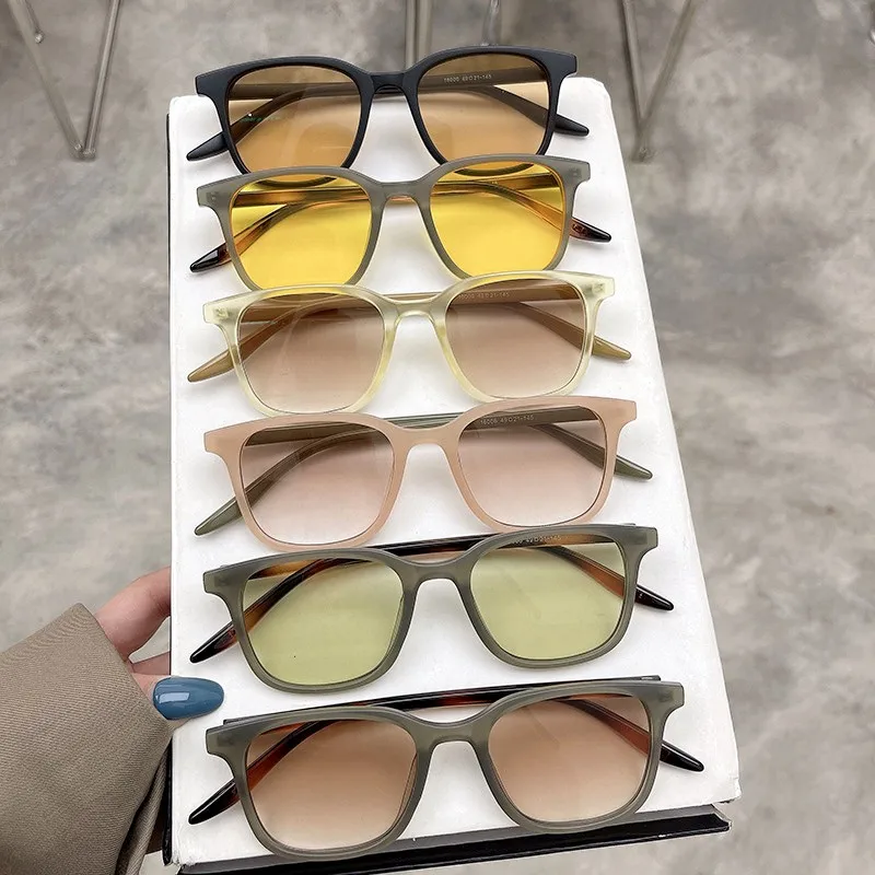 Sun Glasses Shade UV400 Punk Driving Gradient Lens Brand Designer Fashion Men Women Sunglasses Square