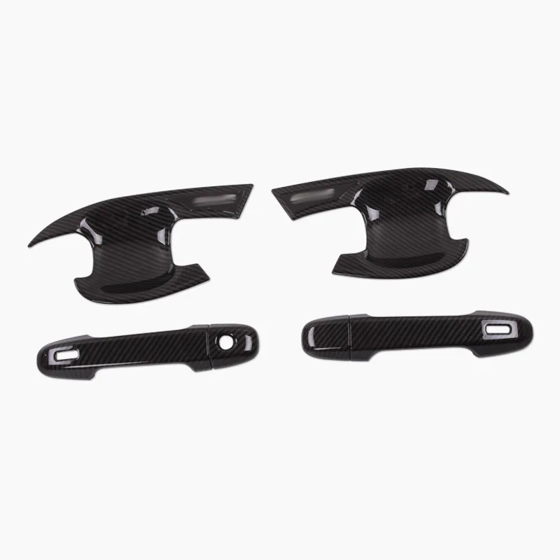 Para Osłon Klamki Drzwi Samochodowych z Włókna Węglowego, Tył/Przód, Toyota CHR C-HR 2016-2018