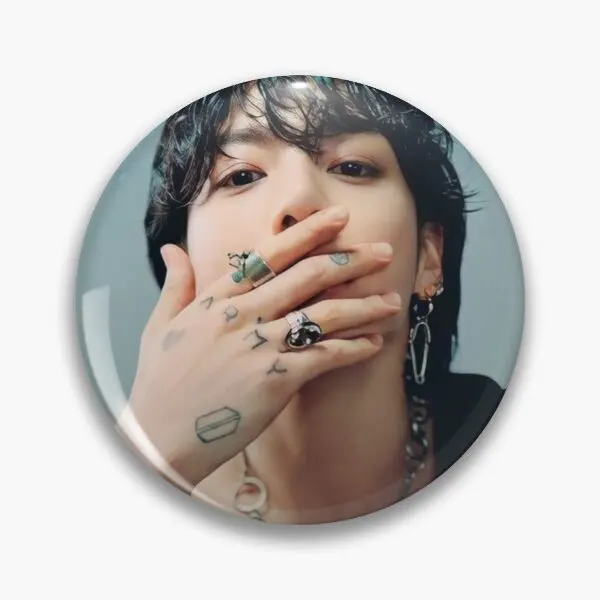 Jungkook Seven Soft Button Pin Metal Fashion Creative Cartoon Funny Cute Lover Gift Jewelry Hat Brooch Decor Collar Women