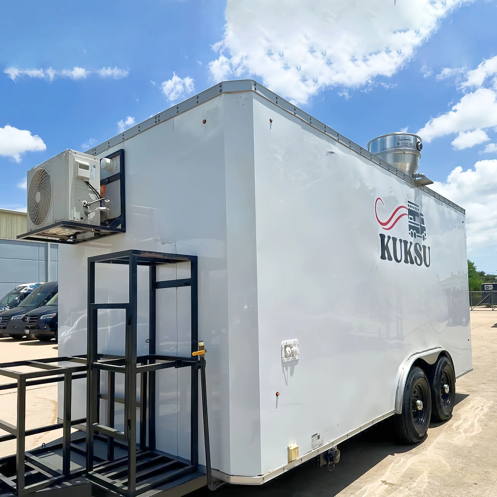 

Food Truck Trailer Full Kitchen Equipment Outdoor Kitchen Mobile Fast Food Shop in Sale