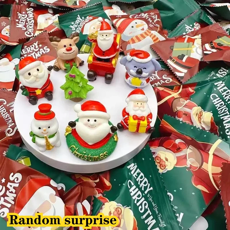 1-20PCS Assorted Christmas PVC Figures Miniature Santa Snowman Toys for Kids Stocking Stuffers Party Favors Holiday Gift Set