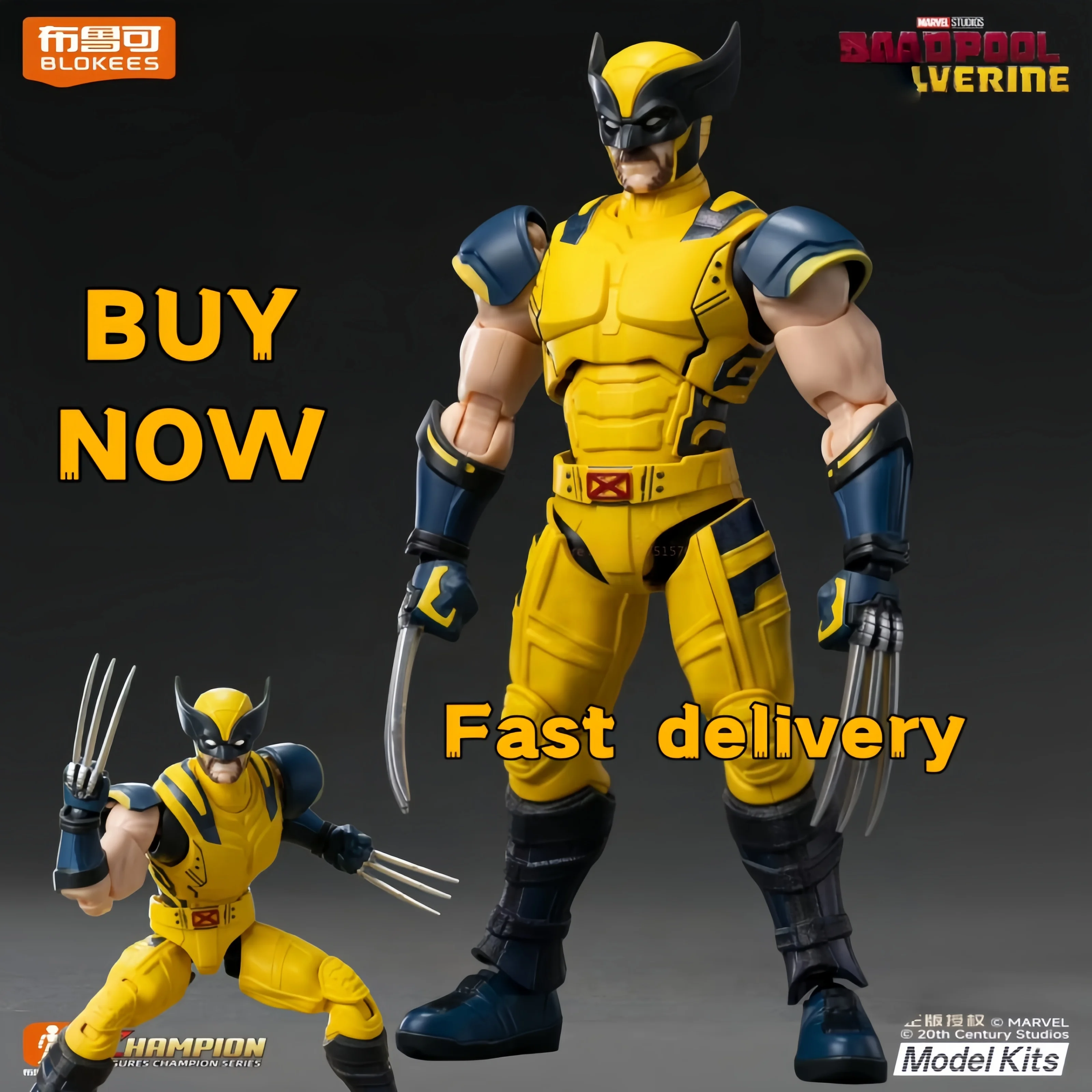 

New Hot Original Blokes Marvel Heroes Beyond Series New Product X-Men Superhero Wolverine Figurine Toy Anime Gifts toys