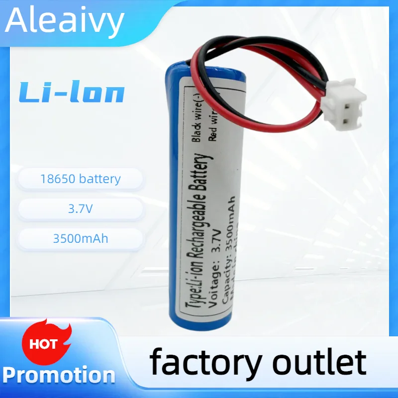 

Lithium Battery 3.7V 3500mAh 1-2 PCS with Protection Board, for Portable Bluetooth Speaker LED Flashlight Toy Car Emergency
