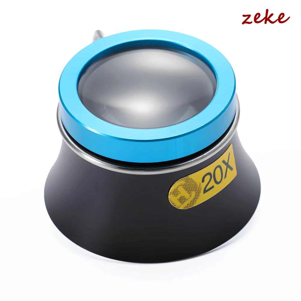 20X 10X 5X النظارات المكبر كليب على العين العدسة المكبرة عدسة المحمولة عملية العدسة لأدوات إصلاح الساعات #3