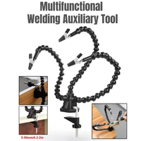 B23B Soldering Station With 3 Pieces Flexible Arms Soldering Iron Holder Third Helping Hand Tool Pcb Welding Repair Welding Tool