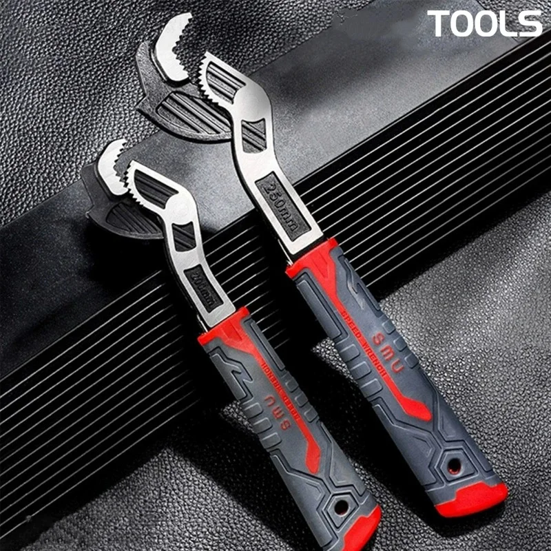 Self Locking Universal Wrench, Multifunctional Adjustable Bathroom Panel Hand, Large Caliber Open Adjustable Maintenance Tool