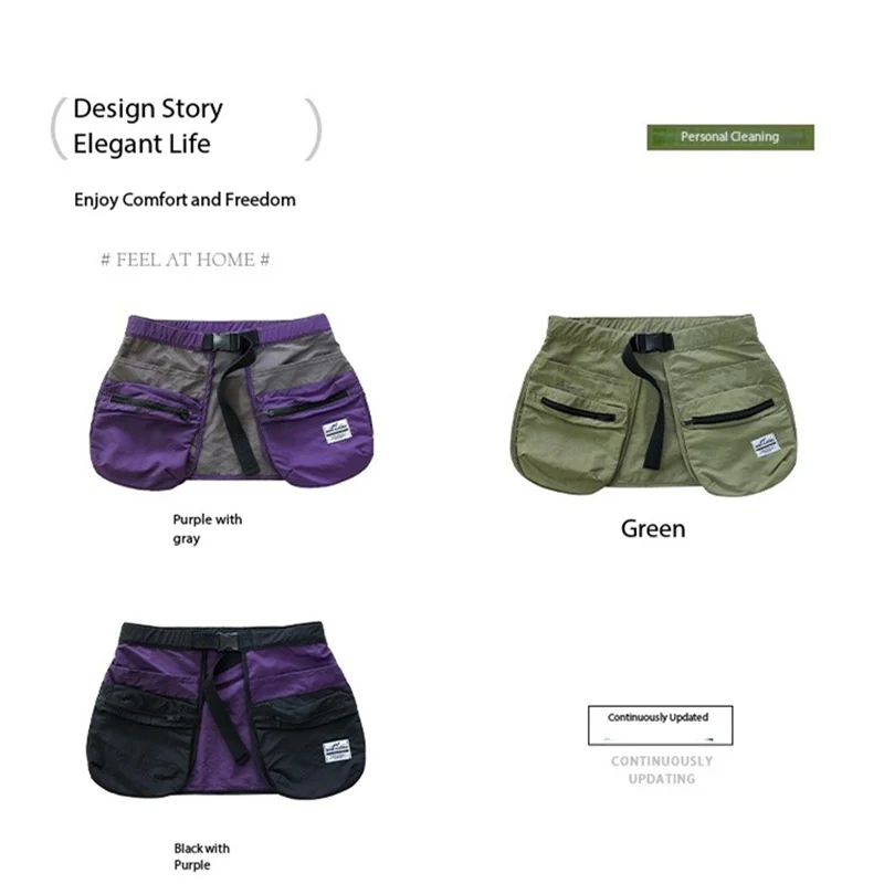 멀티 포켓 지퍼 허리밴드, 앞치마, 허리 가방, 편안한 다기능, 틈새 관광, 스포츠, 피트니스, 사이클링, 낚시