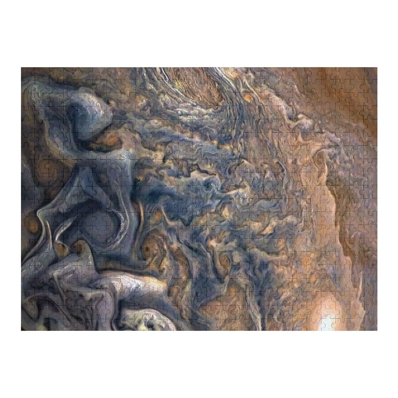

Swirling Clouds of Planet Jupiter Close Up from Juno Cam Пазл Woods для взрослых Головоломка на заказ Фотопазл