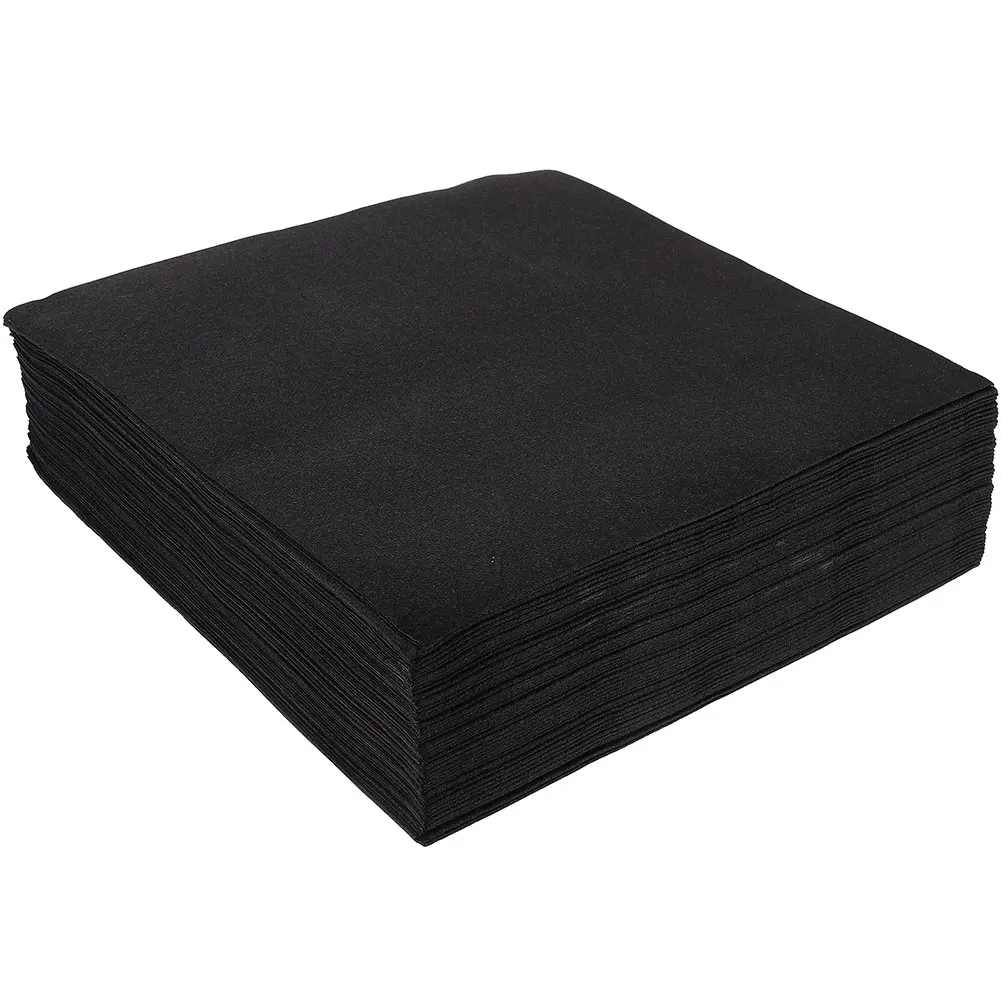 

100 Pcs Black Dinner Napkins Disposable Thick Absorbent 40x40cm Wedding Party Banquet Supplies Kitchen Bar Tools Festival Napkin