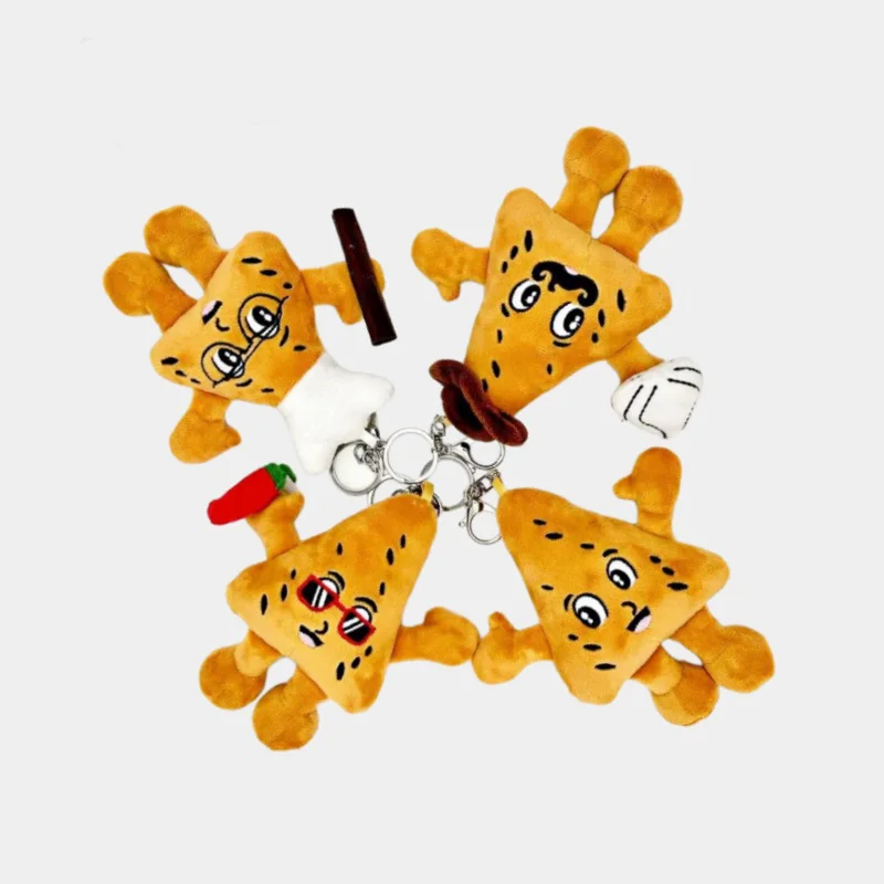 2025 nuevo Kawaii Peter Chip Cava colgantes de felpa juguete lindo Chocolate relleno llavero bolsa decoración regalos de peluche de Navidad