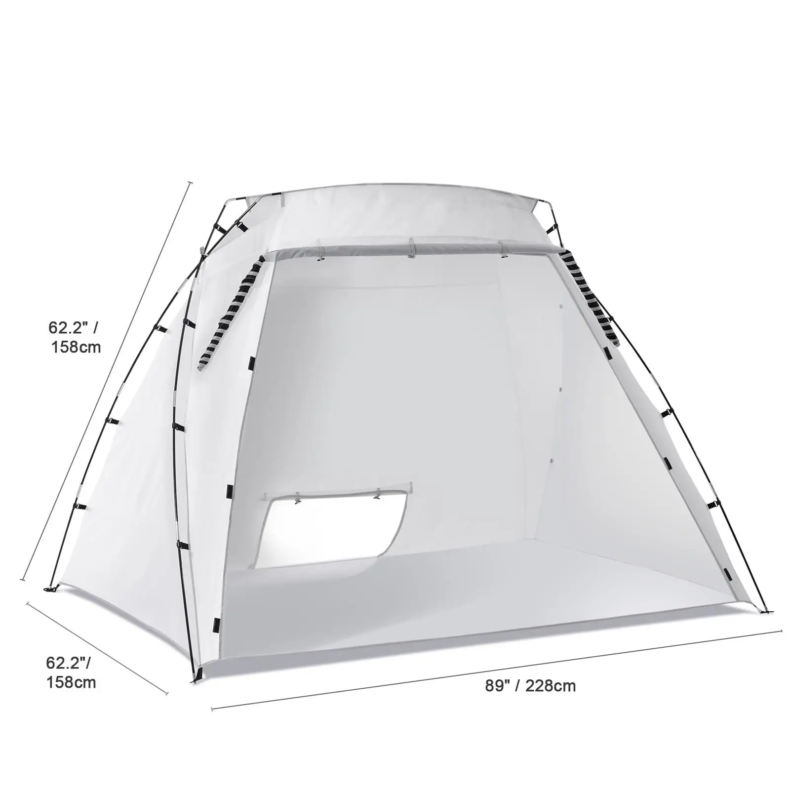 Portable Spray Paint Booth Tent with Built In Floor and Mesh Screen for furniture DIY Projects 7.5 x 5.2 x 5.2 ft Paint Shelter Workshop Station