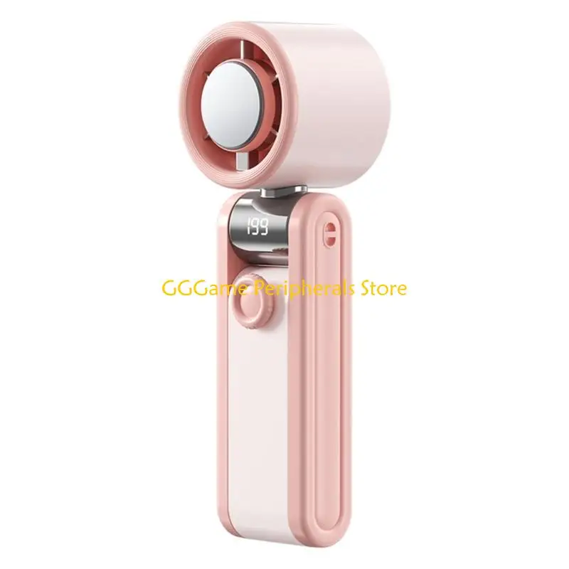 U55B Folding Handheld Fan Neck Worn Fan with Ice Cooling Fan With Extended Runtime