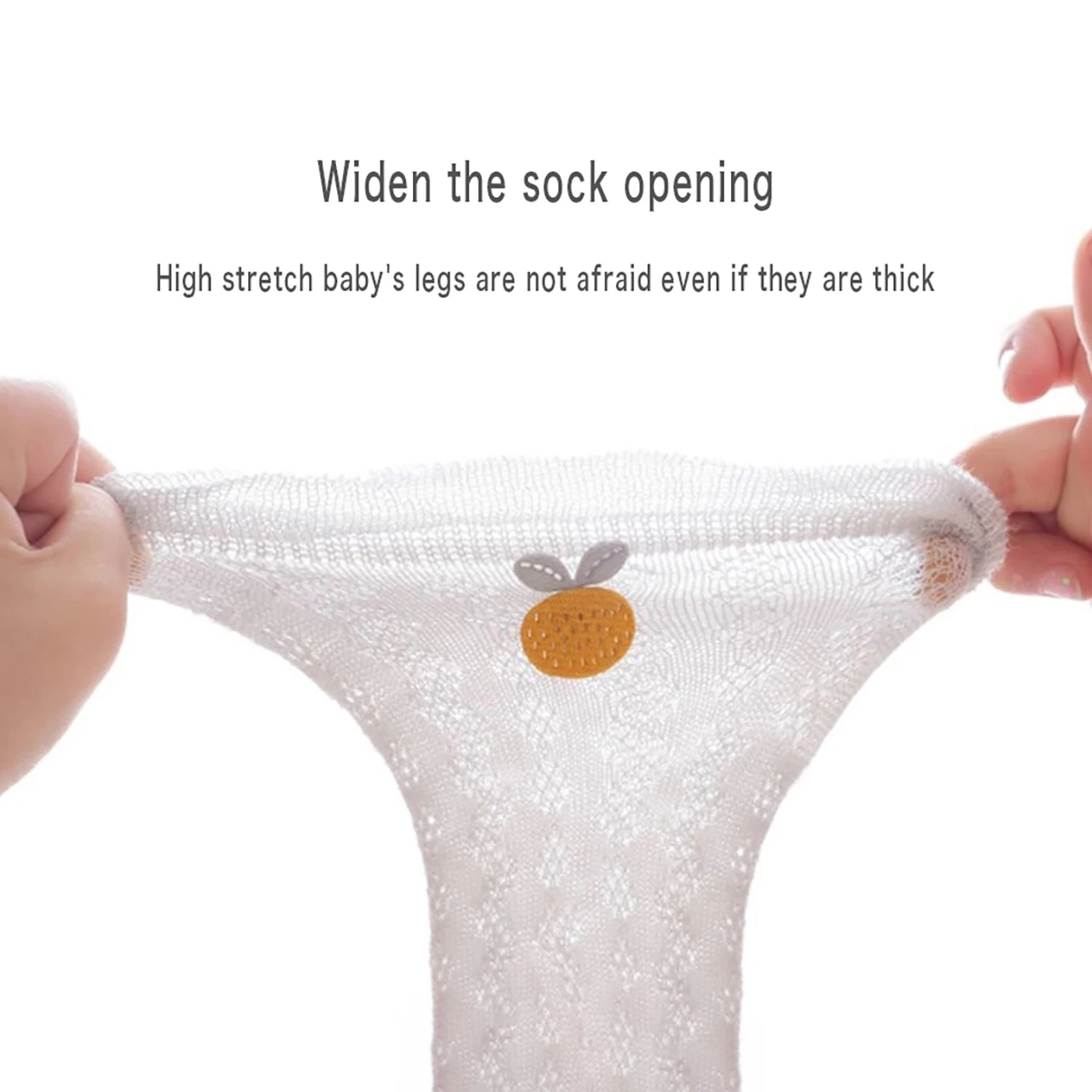 4/5Pairs الصيف شبكة الطفل الوليد الجوارب الطويلة لطيف صبي فتاة رقيقة تنفس جوارب طويلة إلى الركب لينة القطن الاطفال البعوض برهان الجوارب