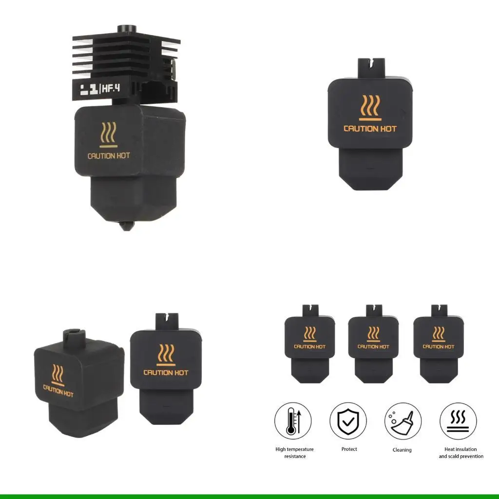 

U55C 10 шт. силиконовый чехол для экструдера H2D с горячим концом, силиконовый чехол с горячим концом, чехол для нагревательного