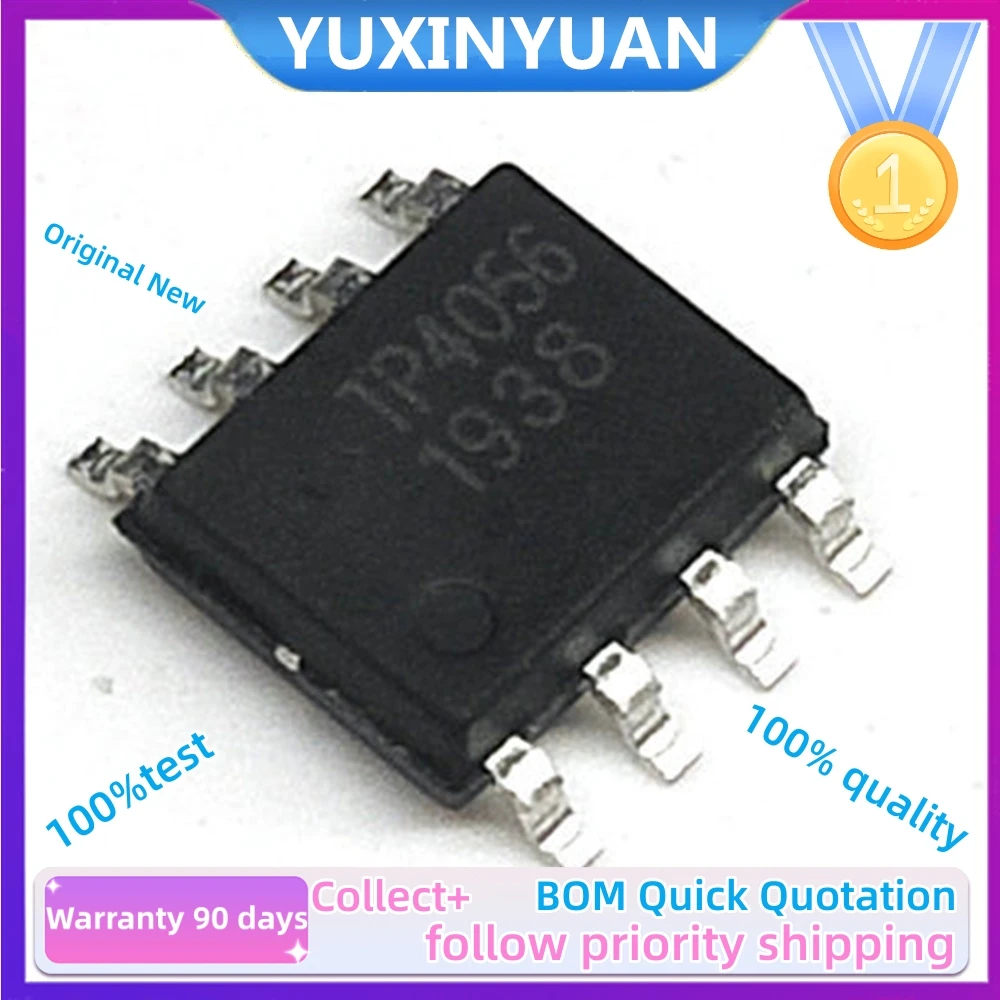 10pcs/lot TP4056 SMD 1A 4056 Linear Li-Ion battery charger IC / lithium charge management IC SOP8 100% good TP4056E