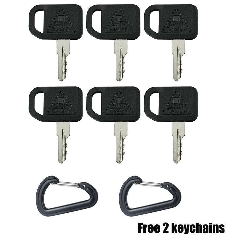 AM131841 6PCS Ignition Keys Replacement for John Dee-re 300 400 X400 X700 GT235 GX LX CS CX Gator TS HPX Mower Tractors Series